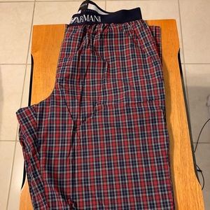 Emporio Armani Loungewear sleepwear pants plaid